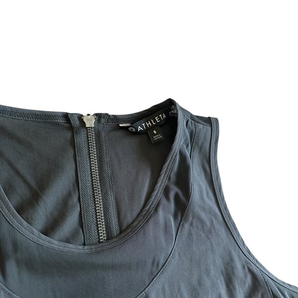 Athleta Hillside Mesh Back Jumpsuit Sleeveless Stretch Jogger Size 6 Women's - Picture 4 of 12